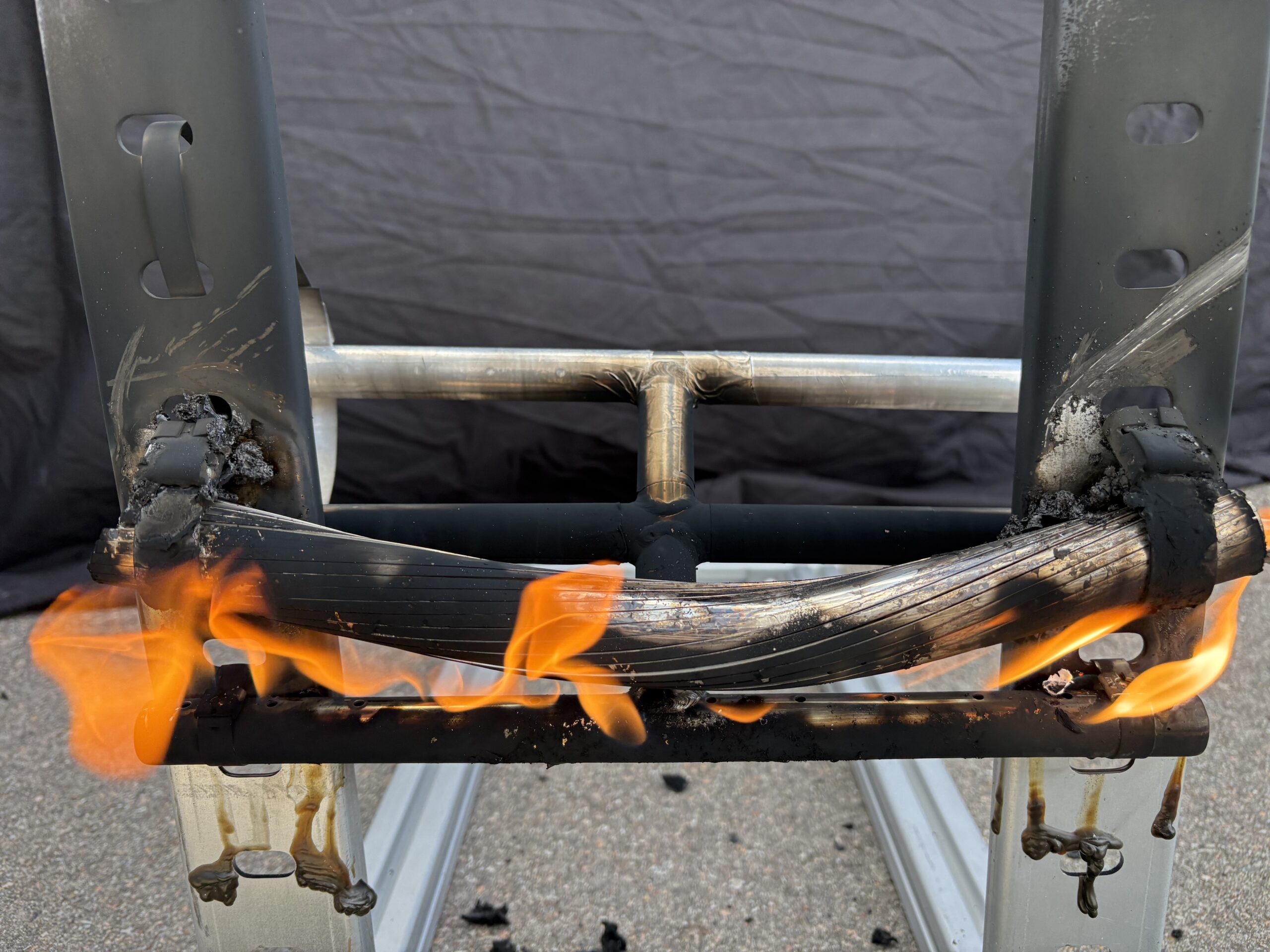 Band‑Fast® Cable Cleats – Independent BAND-IT Fire Retention Test